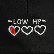 Embroidered Low HP dad hat -Black