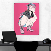 Team Hentai [Pink Oni] Print/Wall Banner