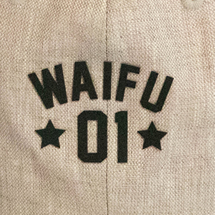Waifu Linen Snapback - Oatmeal