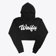 Waifu No. 1 Black Crop Hoodie