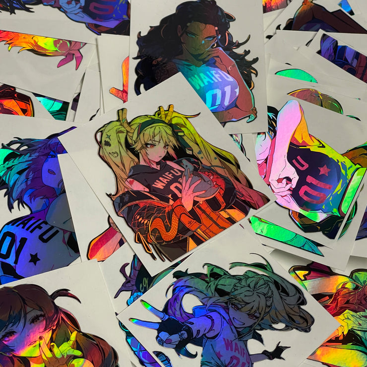Holographic Decal Blind Pack (Waifu Collection)