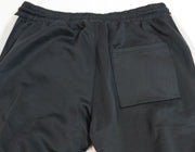 Black Track Pants w/ Double Nanami Gray Stripes Mens