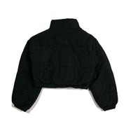 Everyday Crop Puffer Jacket Black