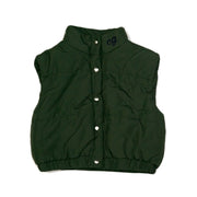 Everyday Crop Puffer Vest Shinobi Green